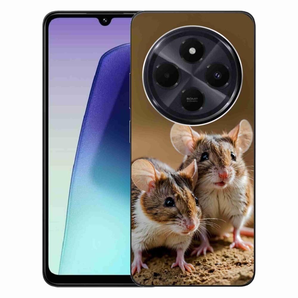 Gél borítás mmCase a Xiaomi Redmi 14C/Poco C75 számára - egér duó