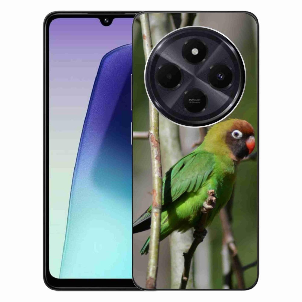 Gél borítás mmCase a Xiaomi Redmi 14C/Poco C75-hez - papagáj agapornis
