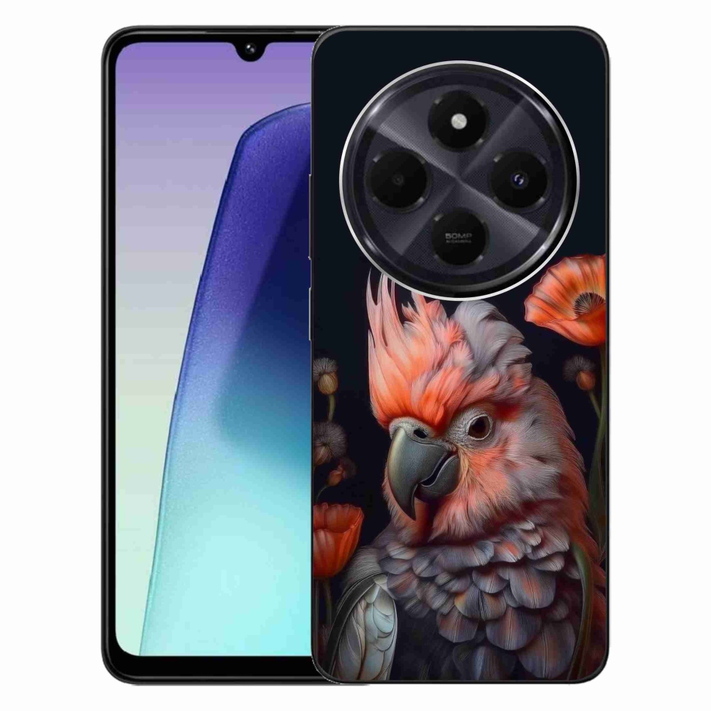 Gél borítás mmCase a Xiaomi Redmi 14C/Poco C75-hez - papagáj kakadu színekben