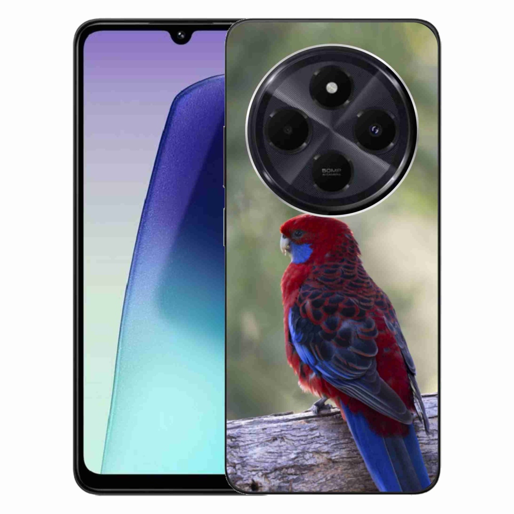 Gél borítás mmCase a Xiaomi Redmi 14C/Poco C75-hez - papagáj rosela