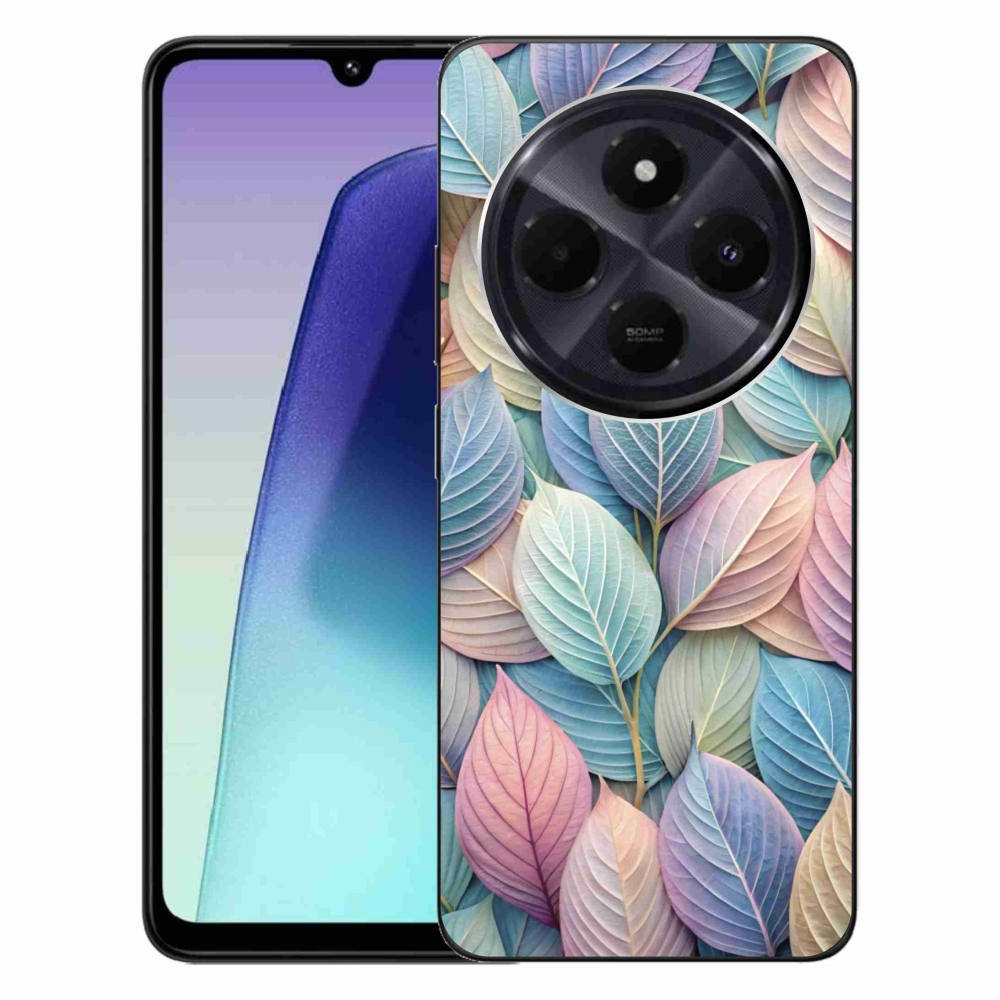 Gél borítás mmCase a Xiaomi Redmi 14C/Poco C75-hez - pasztell levelek