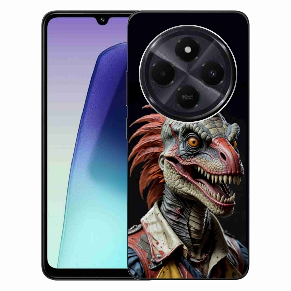 Gél borítás mmCase a Xiaomi Redmi 14C/Poco C75-hez - punk dinoszaurusz