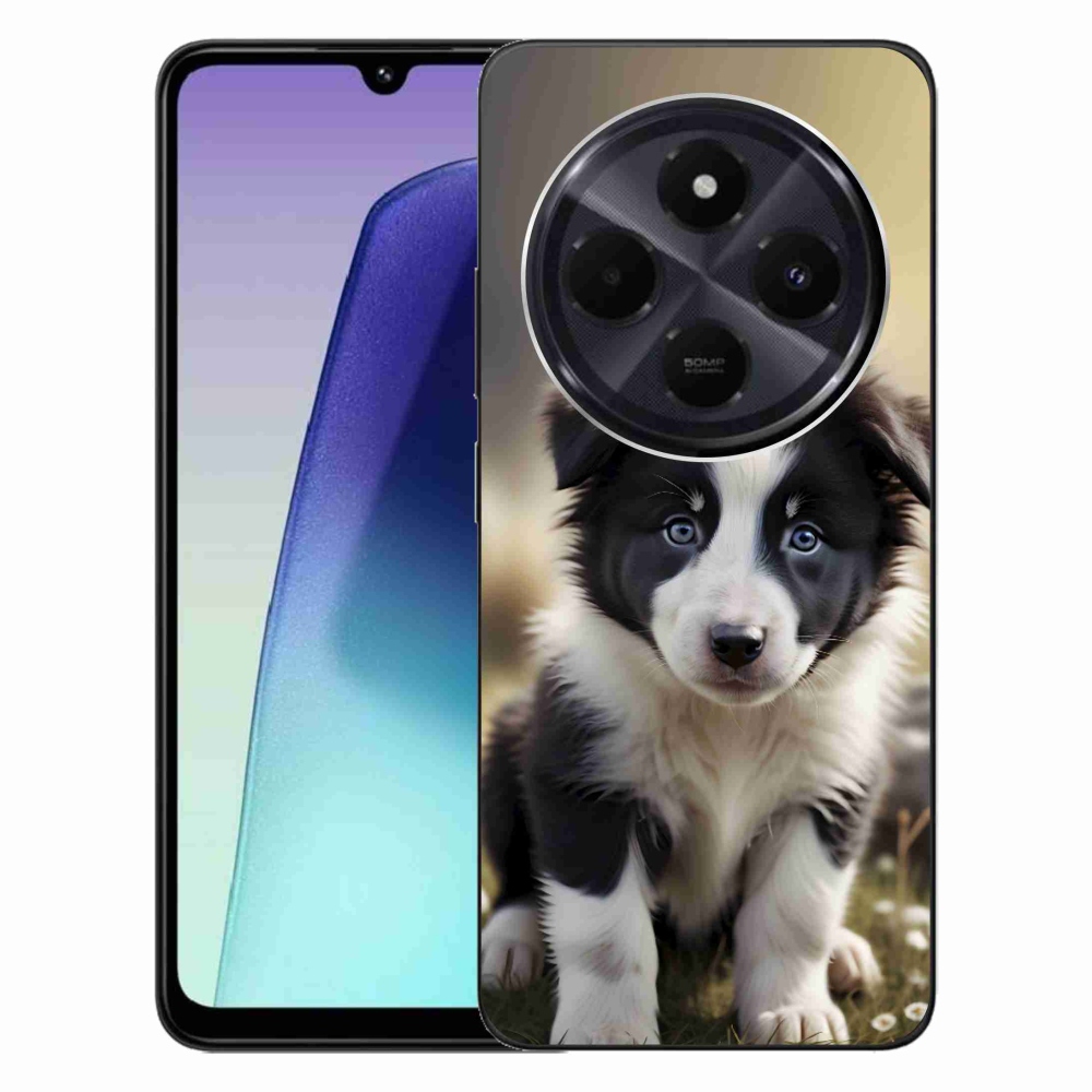 Gél borítás mmCase a Xiaomi Redmi 14C/Poco C75-hez - aranyos border collie