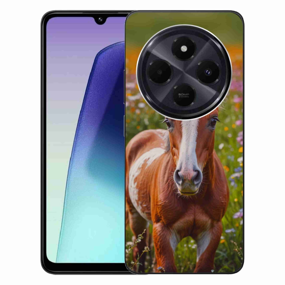 Gél borítás mmCase a Xiaomi Redmi 14C/Poco C75 számára - aranyos csikó