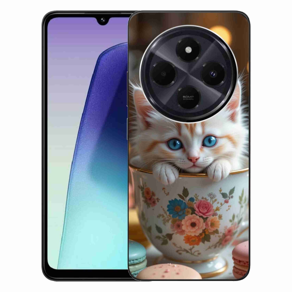 Gél borítás mmCase a Xiaomi Redmi 14C/Poco C75-hez - aranyos cica 6