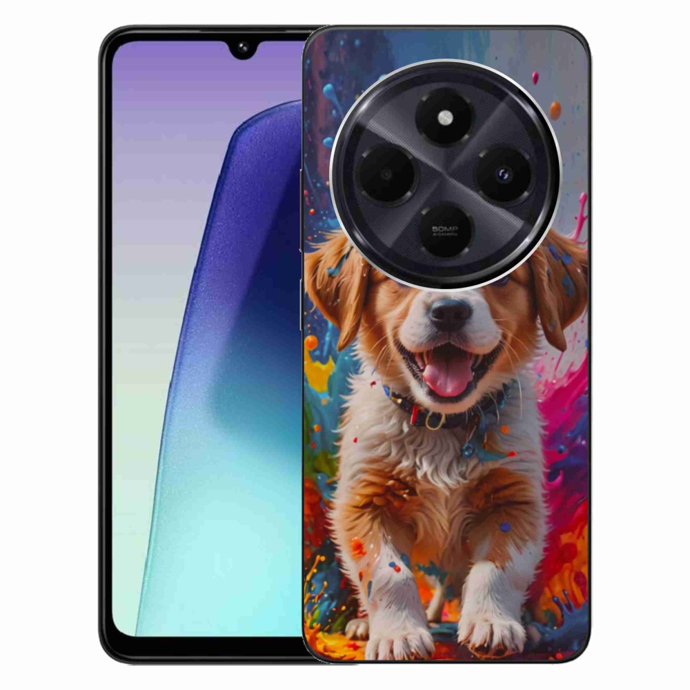 Gél borítás mmCase a Xiaomi Redmi 14C/Poco C75-hez - aranyos kiskutya 3