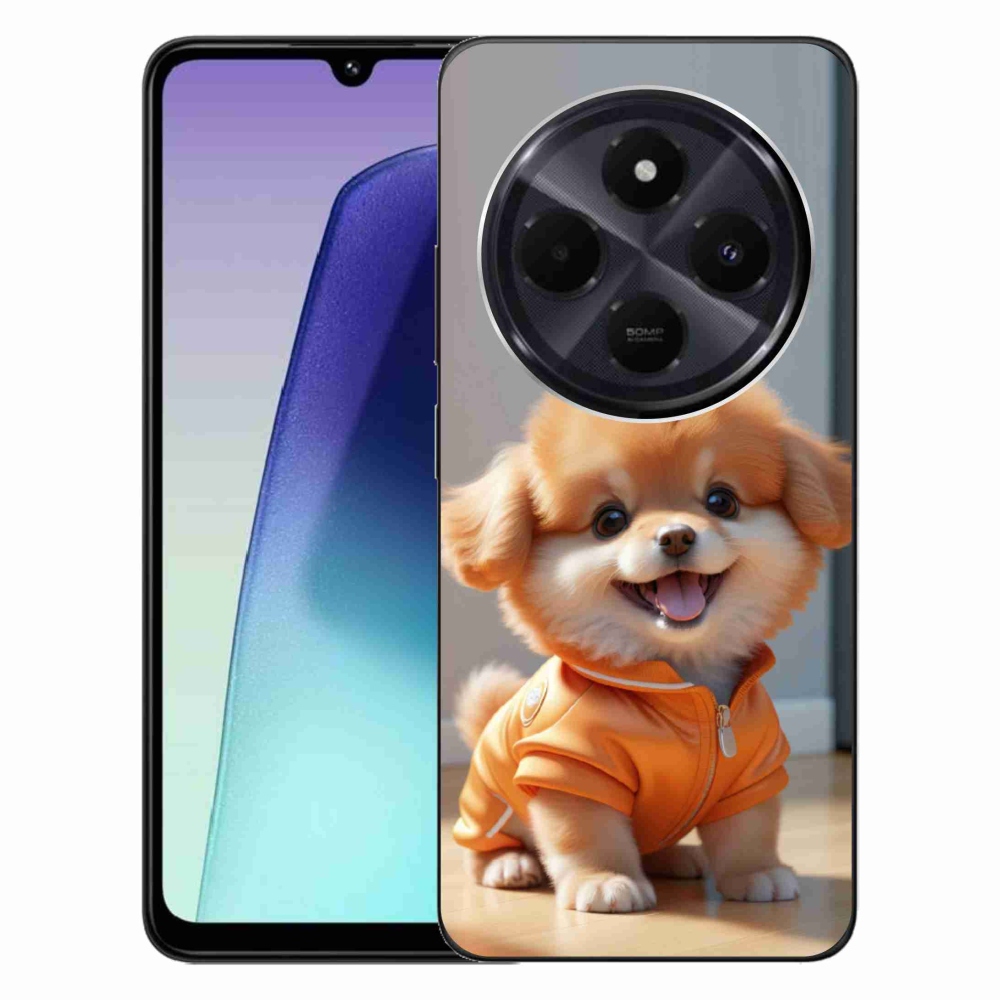 Gél borítás mmCase a Xiaomi Redmi 14C/Poco C75-hez - aranyos pomerániai pulóverben