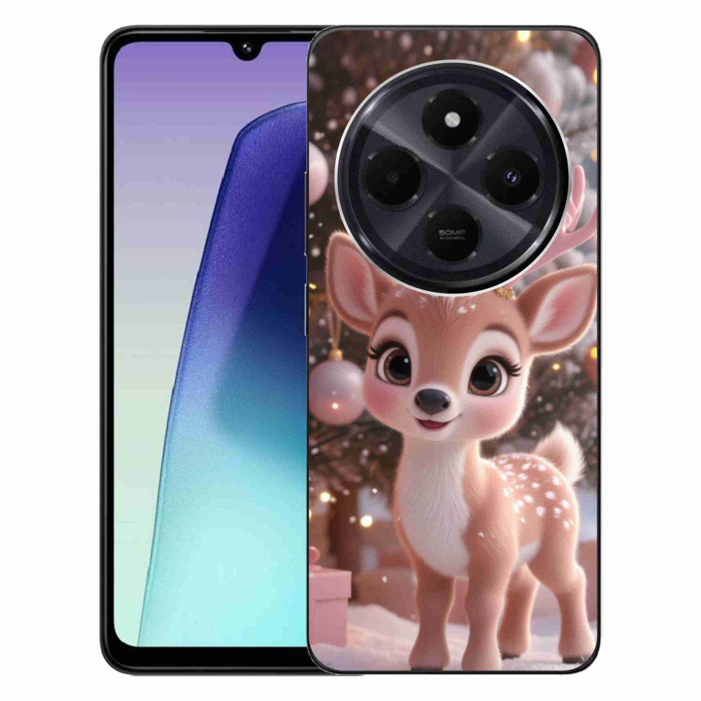 Gél borítás mmCase a Xiaomi Redmi 14C/Poco C75 számára - aranyos rénszarvas