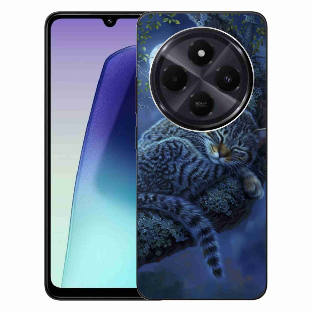 Gél borító mmCase a Xiaomi Redmi 14C/Poco C75-hez - alvó macska