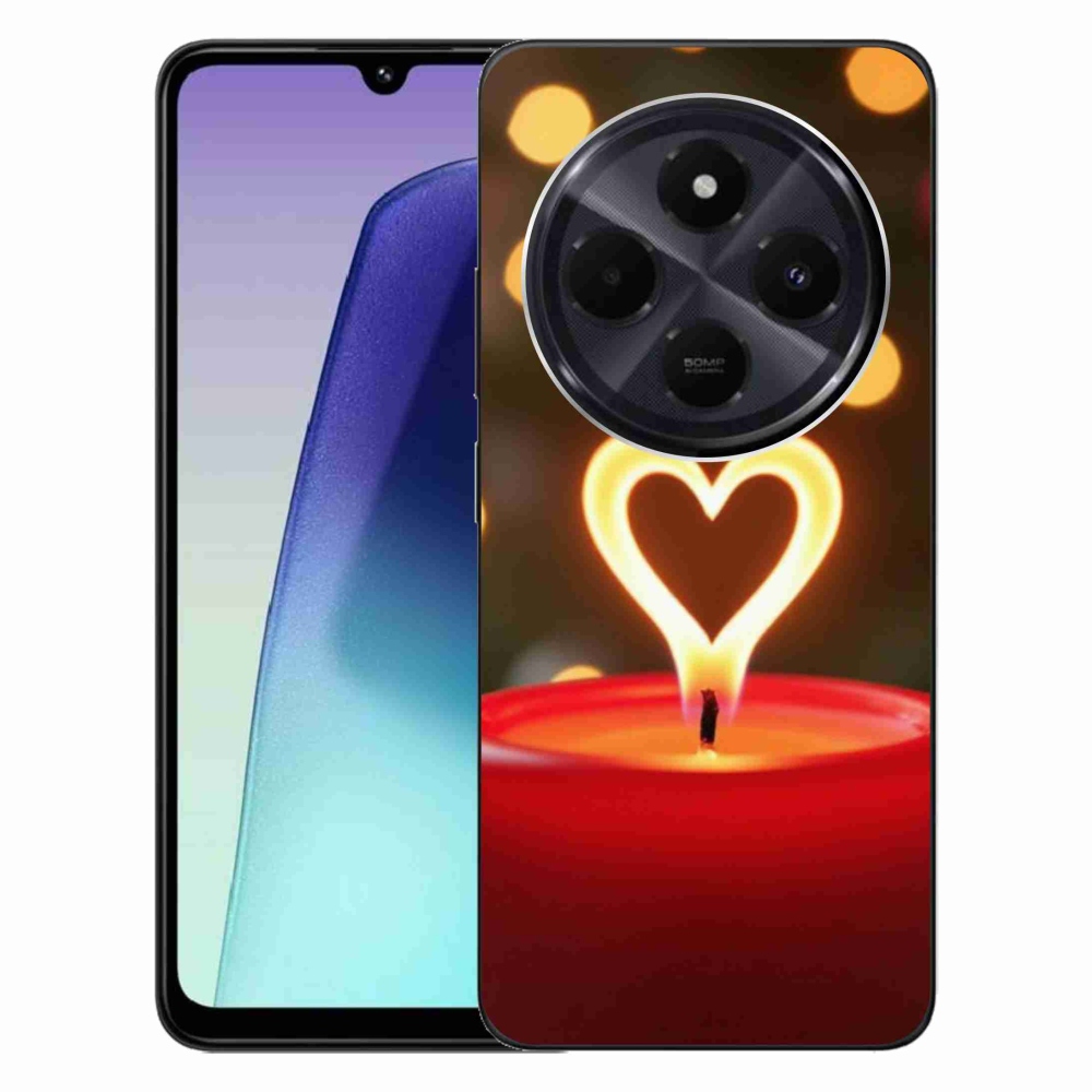 Gél borítás mmCase a Xiaomi Redmi 14C/Poco C75-hez - láng szíve