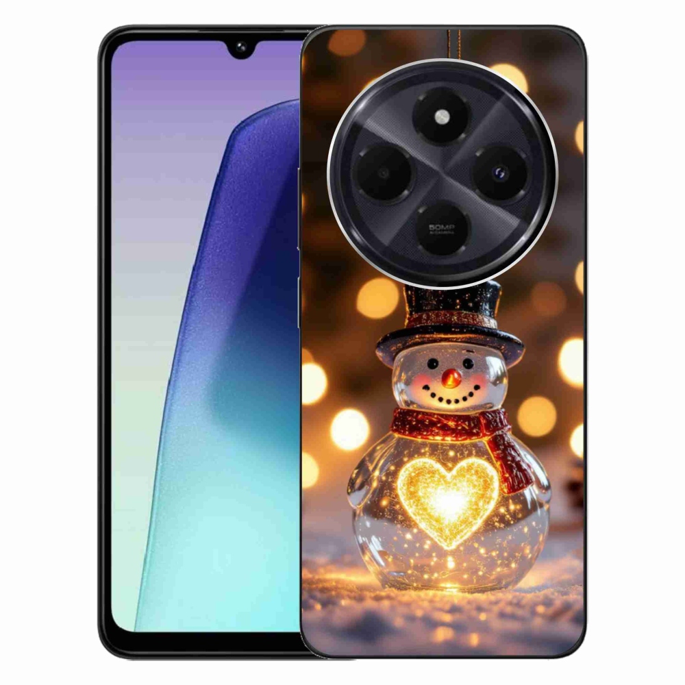 Gél borítás mmCase a Xiaomi Redmi 14C/Poco C75-hez - Karácsonyi hóember