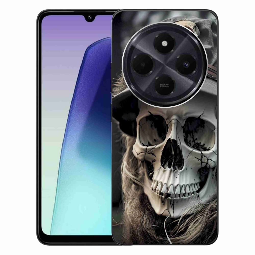 Gél borítás mmCase a Xiaomi Redmi 14C/Poco C75 számára - sötét koponya