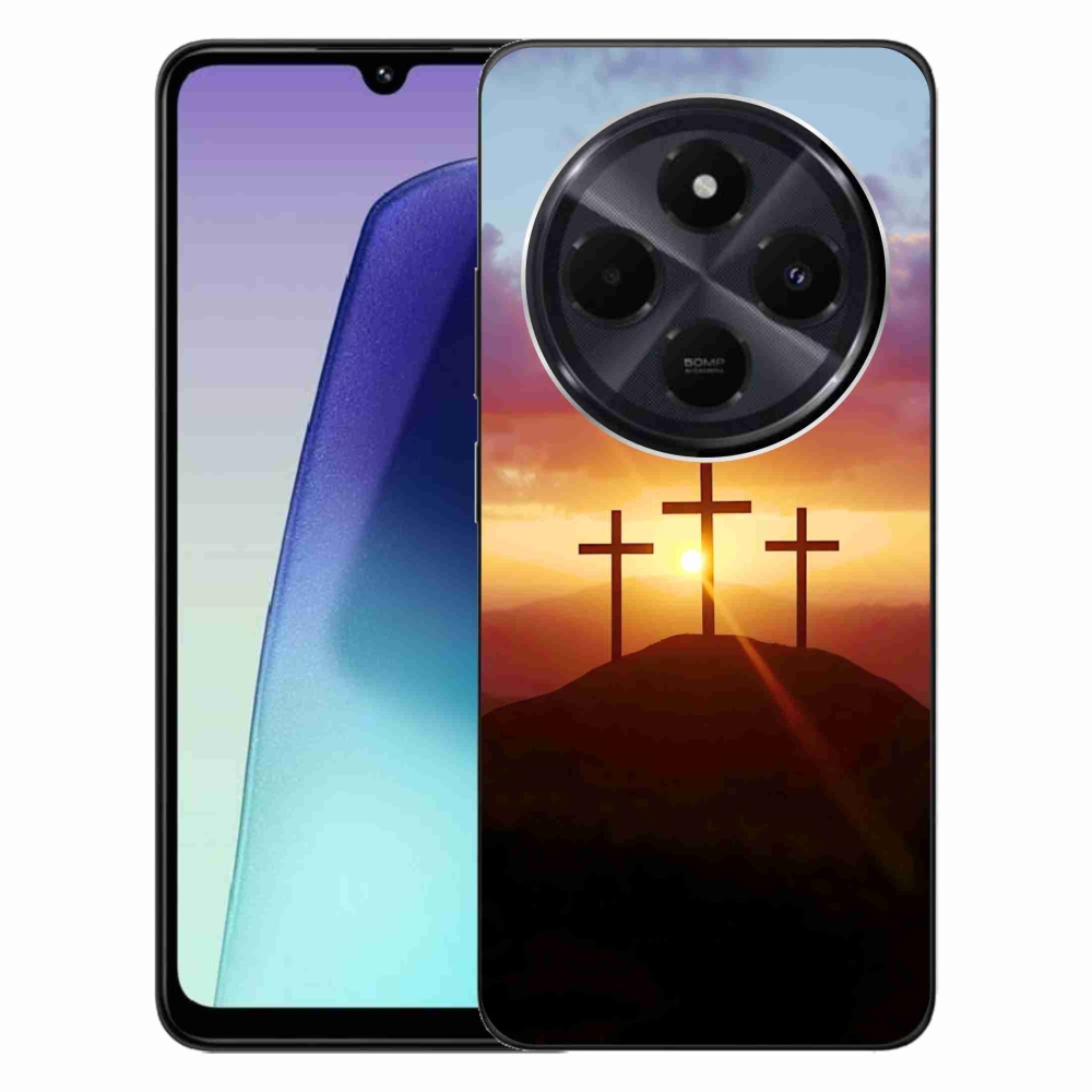 Gél borítás mmCase a Xiaomi Redmi 14C/Poco C75 számára - három kereszt