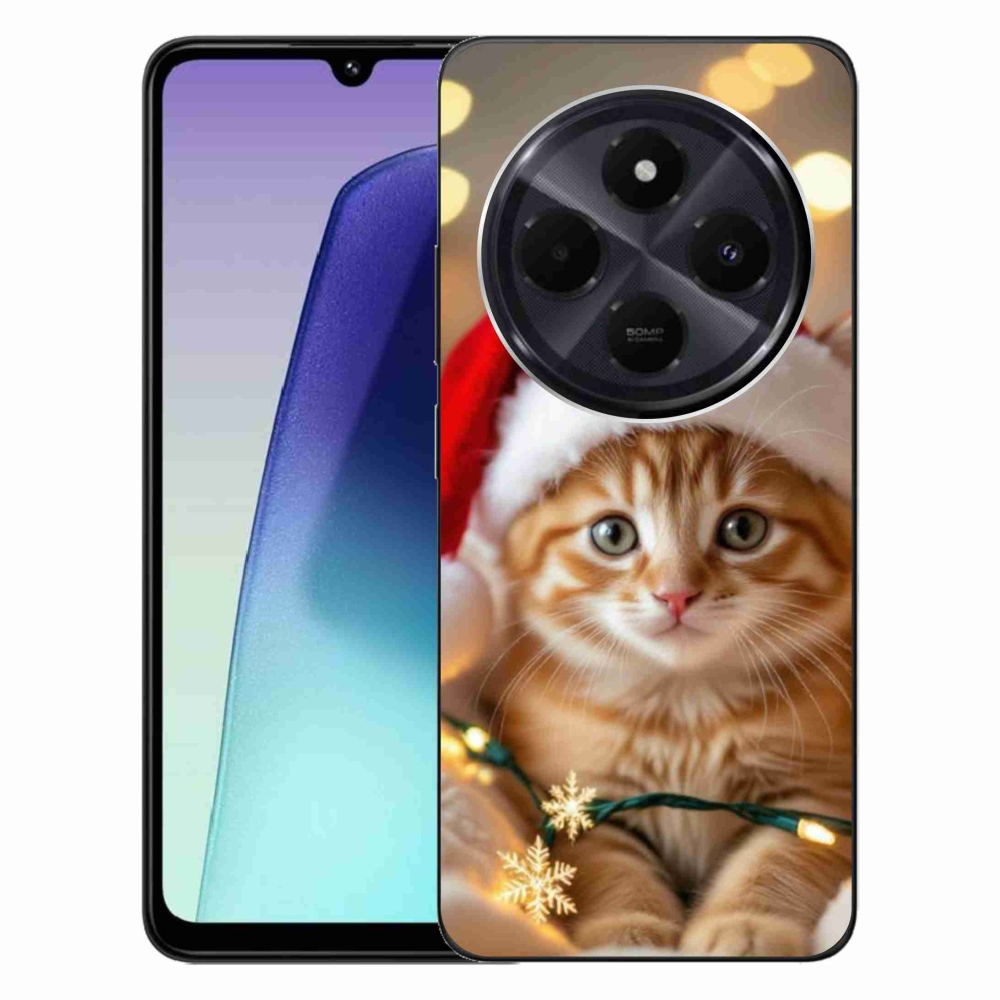 Gél borítás mmCase a Xiaomi Redmi 14C/Poco C75-hez - Karácsonyi cica