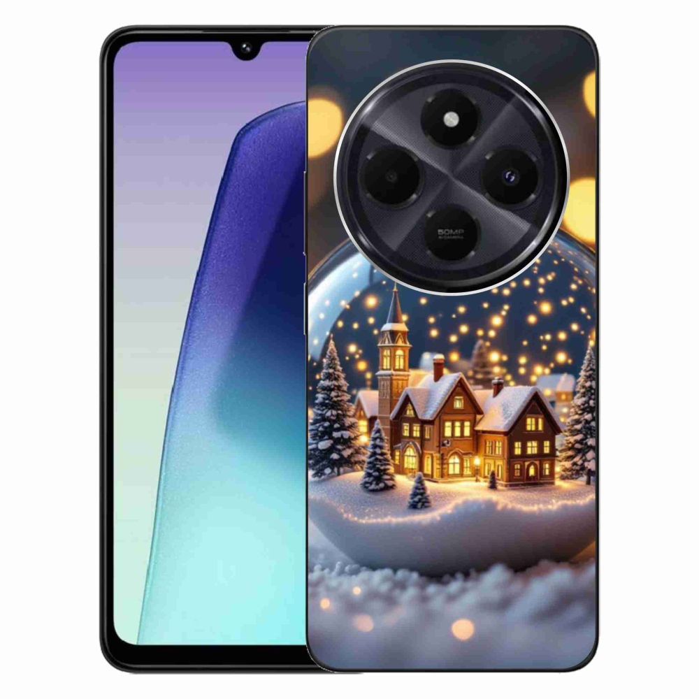 Gél borítás mmCase a Xiaomi Redmi 14C/Poco C75-hez - Karácsonyi golyók 4