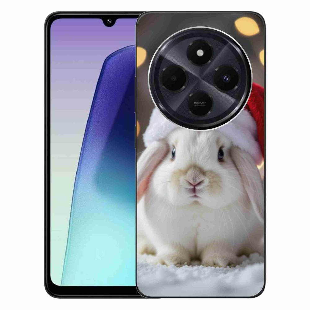 Gél borítás mmCase a Xiaomi Redmi 14C/Poco C75-hez - karácsonyi nyuszi