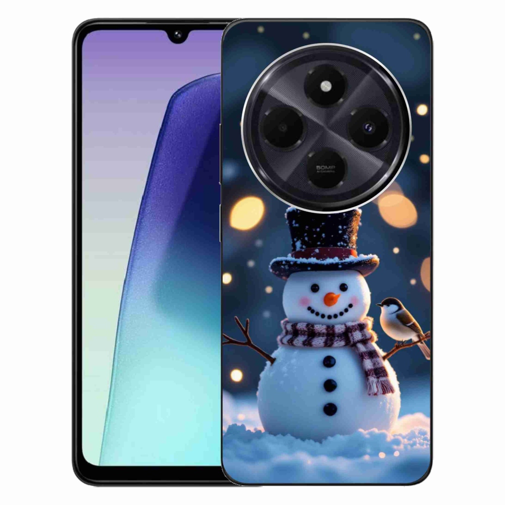 Gél borítás mmCase a Xiaomi Redmi 14C/Poco C75-hez - Karácsonyi hóember