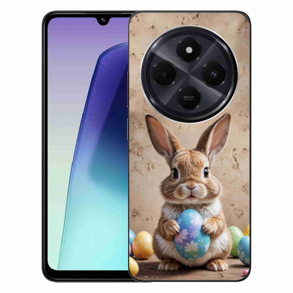 Gél borítás mmCase a Xiaomi Redmi 14C/Poco C75 számára - Húsvéti nyuszi