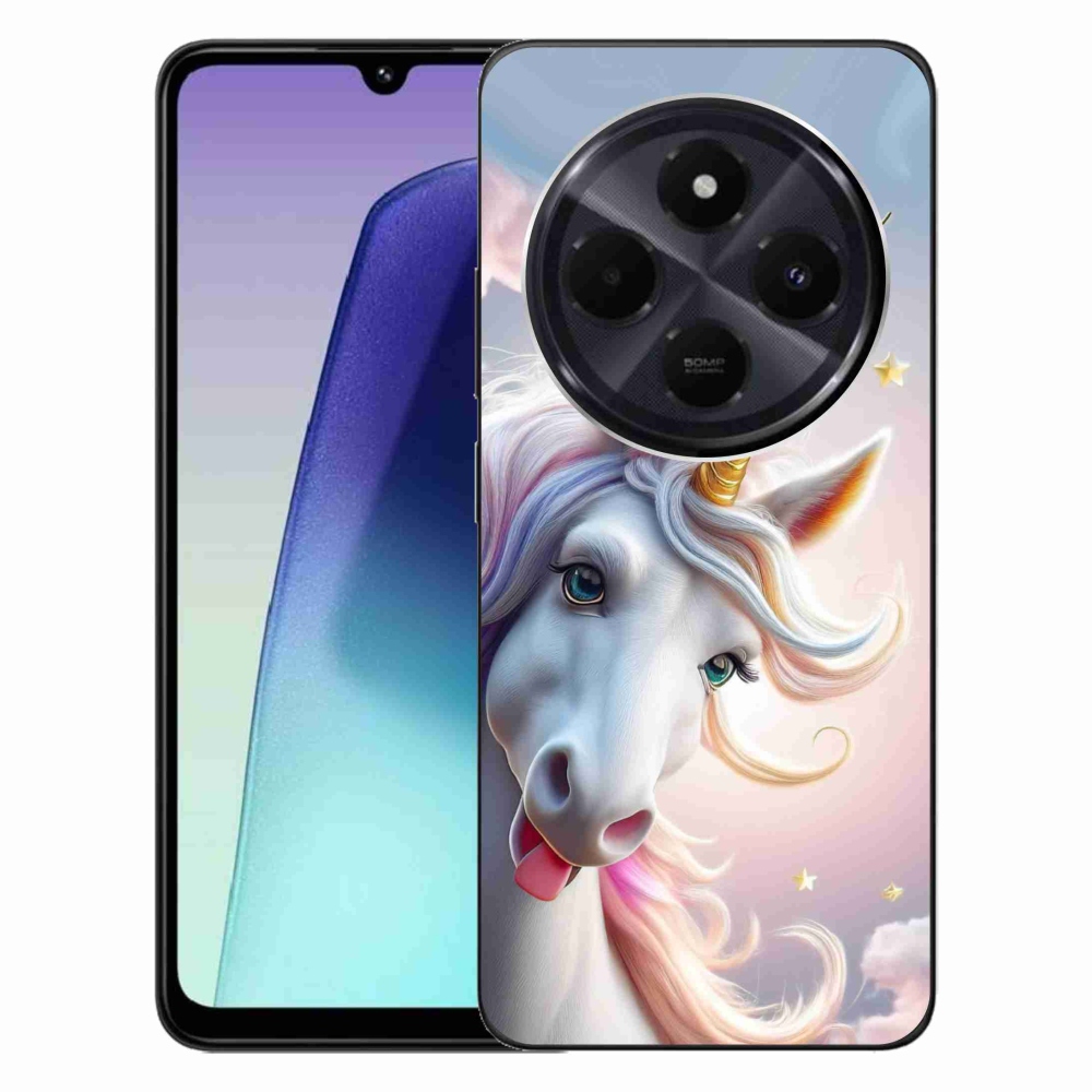 Gél borítás mmCase a Xiaomi Redmi 14C/Poco C75 számára - vidám egyszarvú