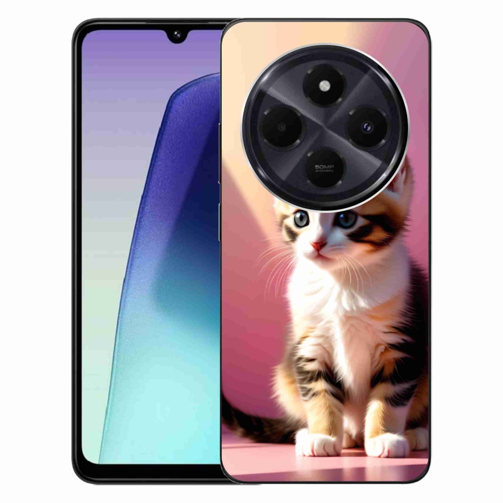 Gél borítás mmCase a Xiaomi Redmi 14C/Poco C75-hez - kíváncsi cica 2