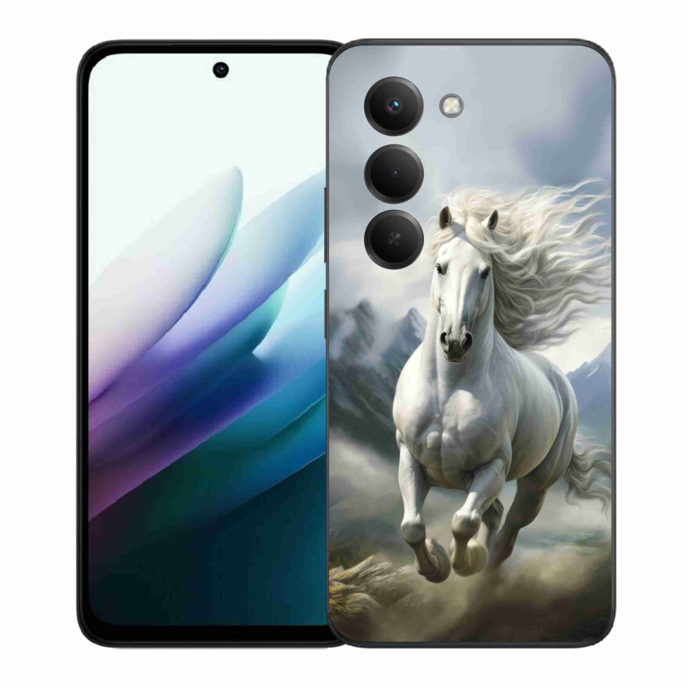 Gél borító mmCase a Xiaomi Redmi 15 4G/5G 171 mm - futó fehér ló 3