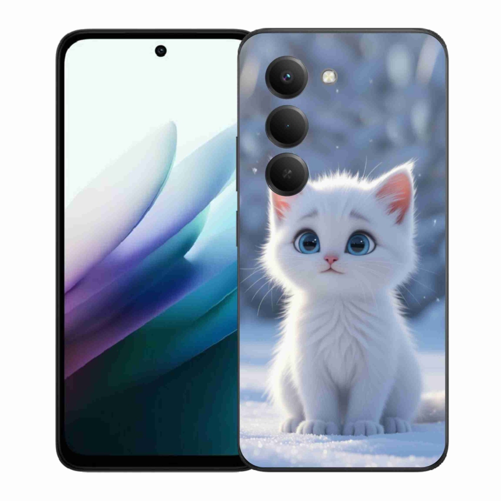 Gél borítás mmCase a Xiaomi Redmi 15 4G/5G 171 mm - fehér cica 3