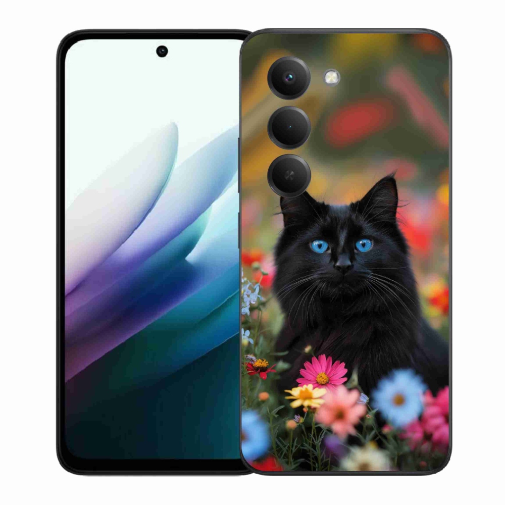 Gél borítás mmCase a Xiaomi Redmi 15 4G/5G 171 mm - fekete cica 4