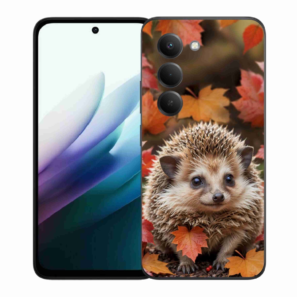 Gél borítás mmCase a Xiaomi Redmi 15 4G/5G 171 mm - sün a levelekben