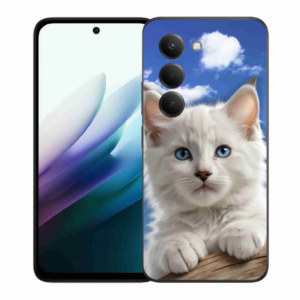 Gél borítás mmCase a Xiaomi Redmi 15 4G/5G 171 mm - cica és felhők számára