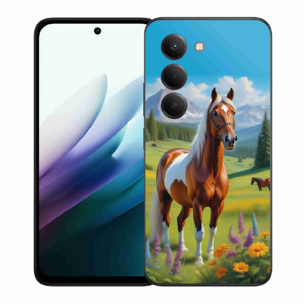 Gél borítás mmCase for Xiaomi Redmi 15 4G/5G 171 mm - ló a réten