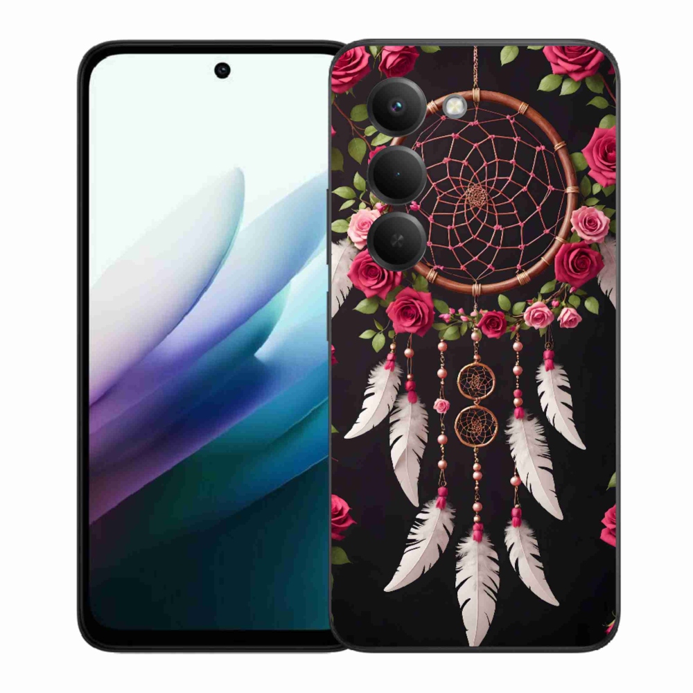 Gél borítás mmCase a Xiaomi Redmi 15 4G/5G 171 mm-es modellhez - álomfogó rózsákkal