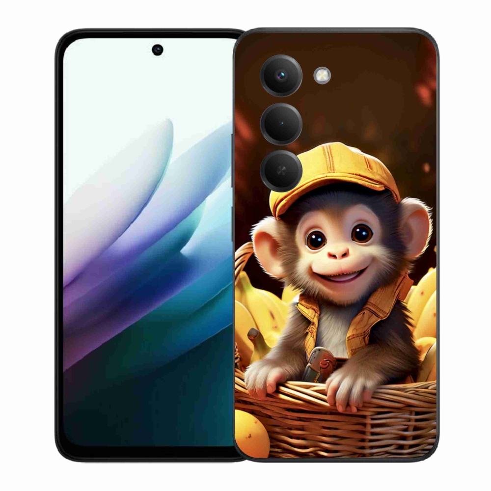 Gél borítás mmCase for Xiaomi Redmi 15 4G/5G 171 mm - majom a kosárban