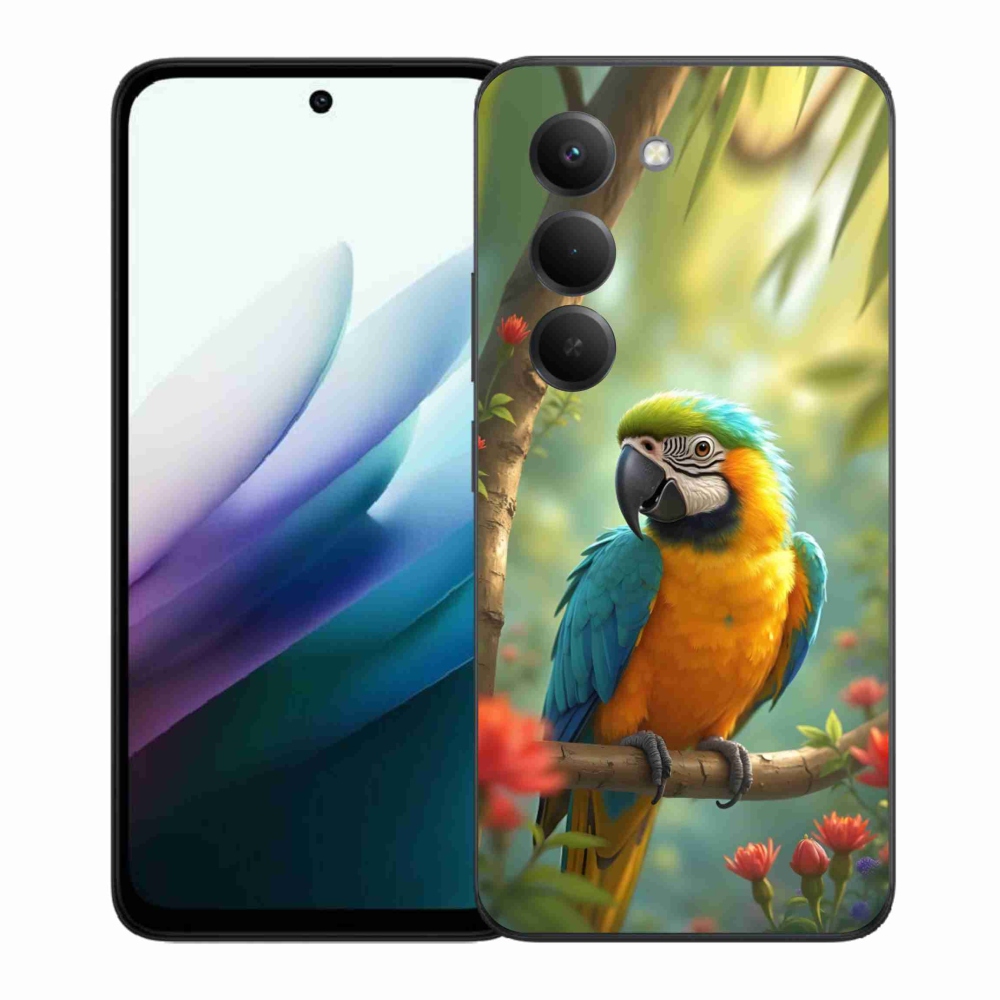 Gél borítás mmCase a Xiaomi Redmi 15 4G/5G 171 mm - papagáj ara kék és sárga