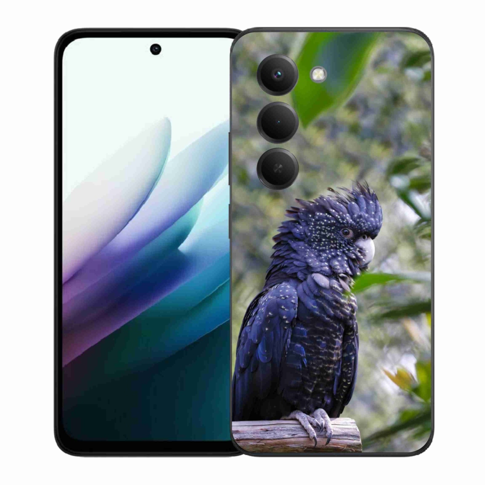 Gél borítás mmCase for Xiaomi Redmi 15 4G/5G 171 mm - papagáj kakadu fekete