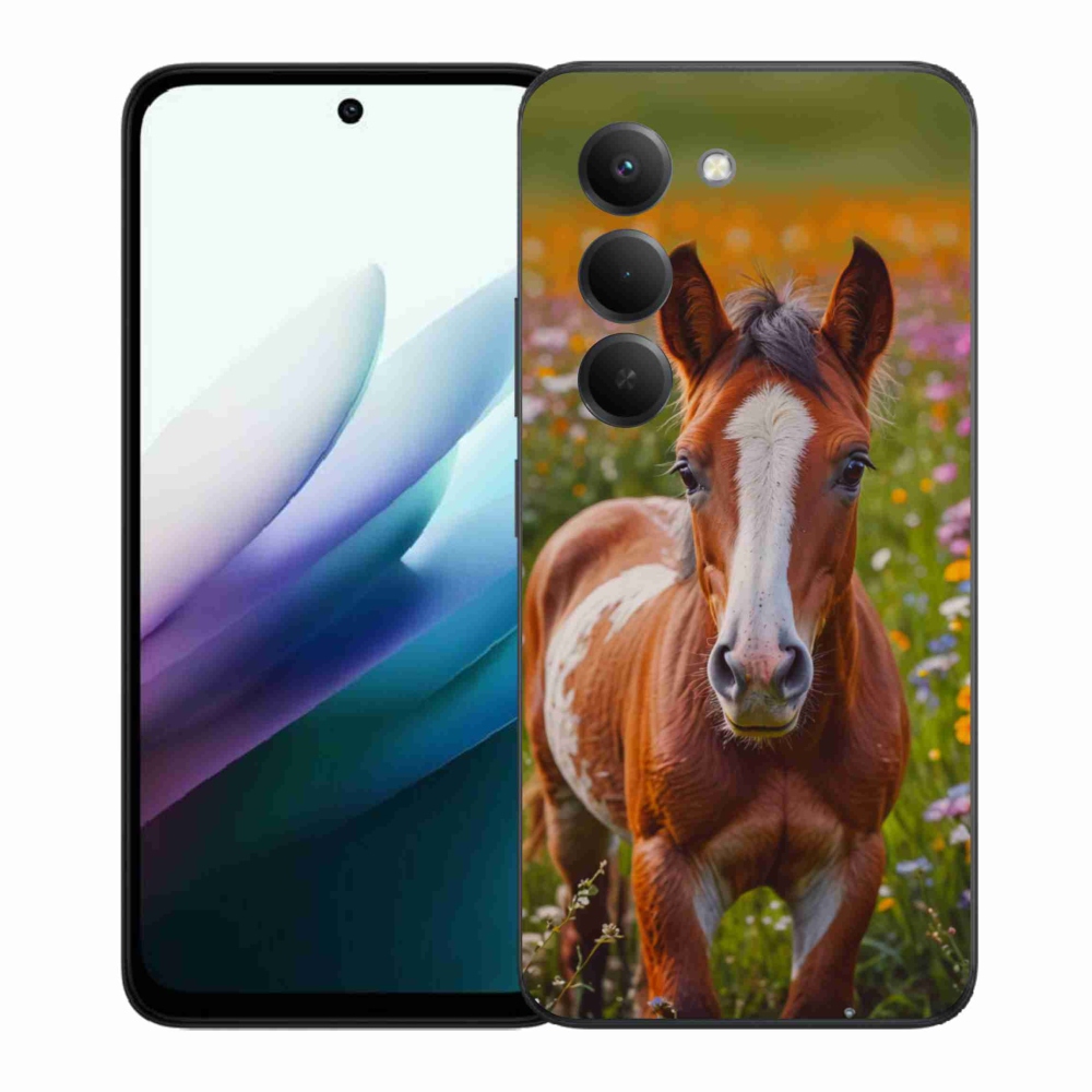 Gélburkolat mmCase a Xiaomi Redmi 15 4G/5G 171 mm - aranyos csikóhoz