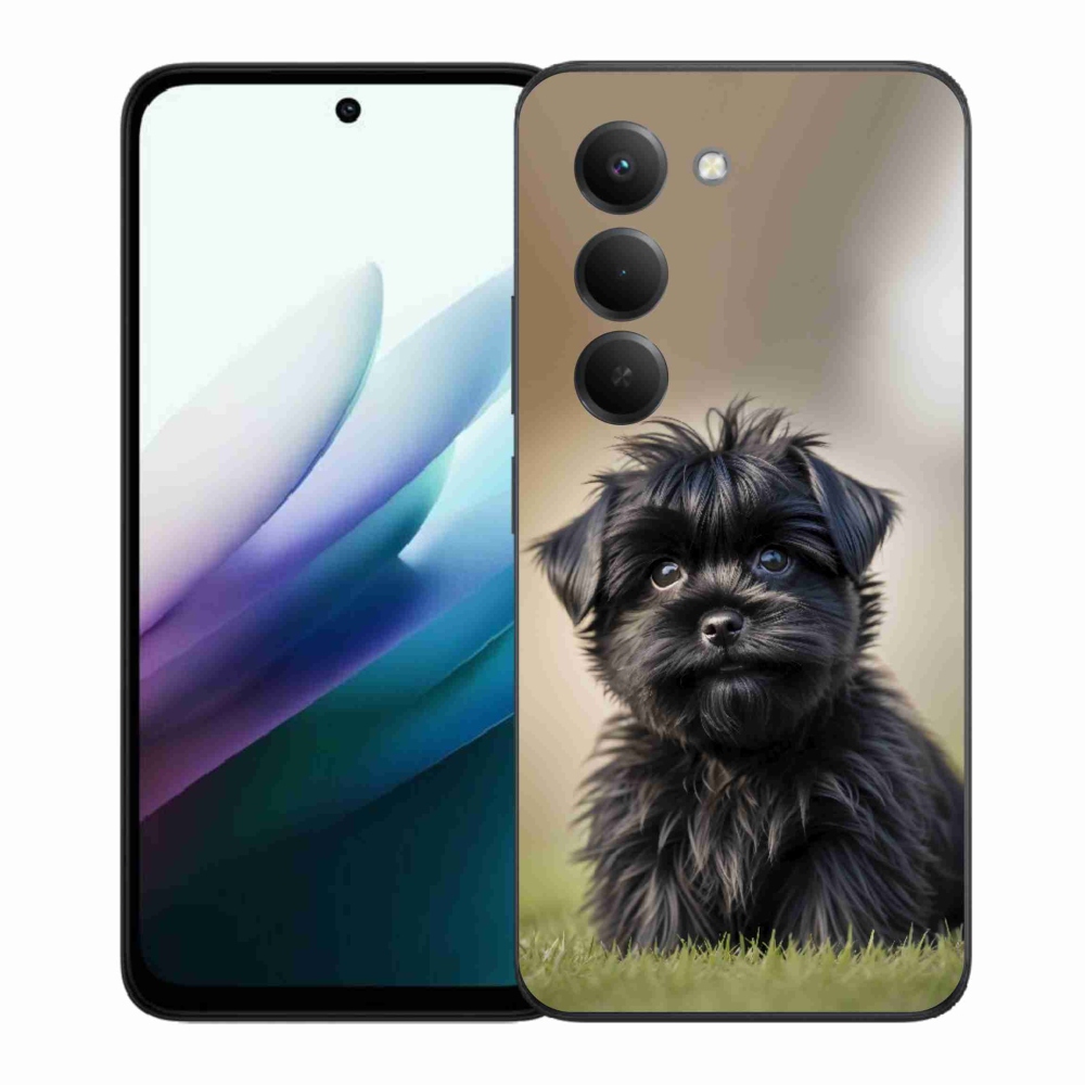 Gél borítás mmCase a Xiaomi Redmi 15 4G/5G 171 mm - aranyos fekete kutya