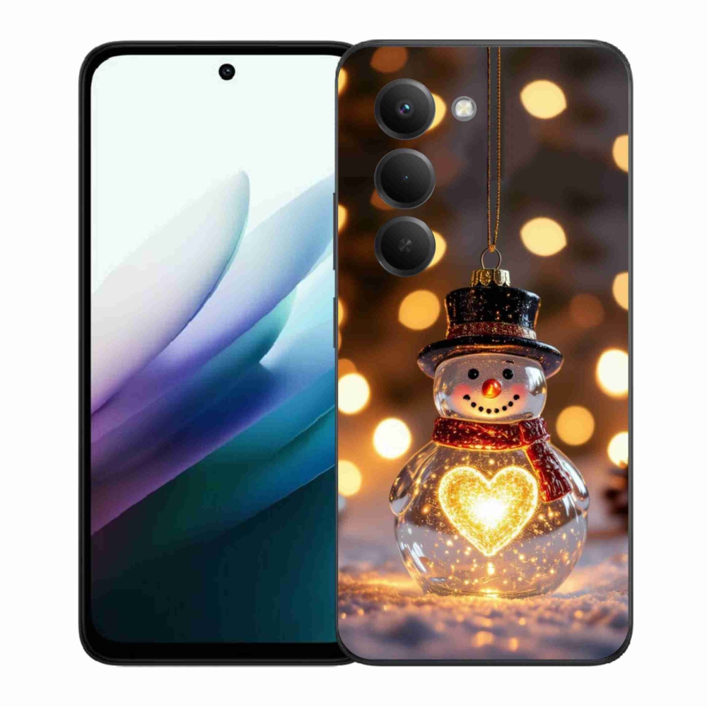 Gél borítás mmCase a Xiaomi Redmi 15 4G/5G 171 mm - Karácsonyi hóemberhez