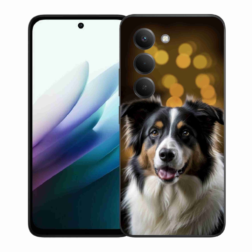 Gél borítás mmCase for Xiaomi Redmi 15 4G/5G 171 mm - mosolygó ausztrál juhászkutya