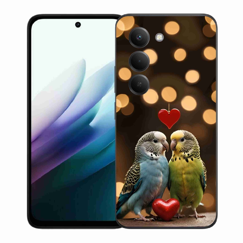 Gél borítás mmCase a Xiaomi Redmi 15 4G/5G 171 mm - szerelmes papagájok