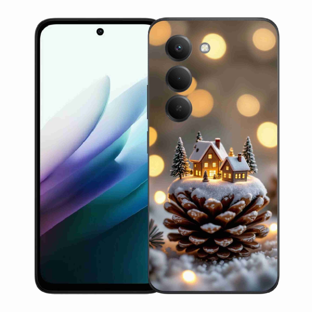 Gél borítás mmCase a Xiaomi Redmi 15 4G/5G 171 mm - téli falu számára