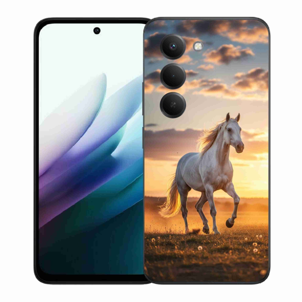 Gél borító mmCase a Xiaomi Redmi 15 4G/5G 171mm - futó fehér ló 2