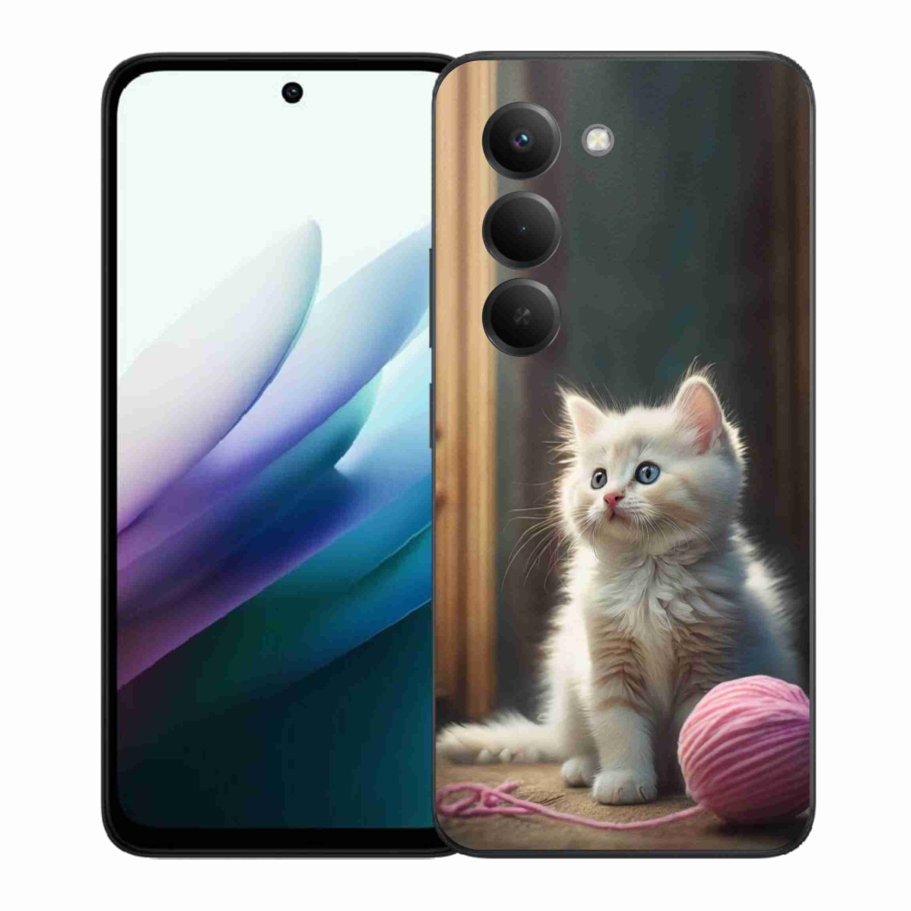 Gél borítás mmCase a Xiaomi Redmi 15 4G/5G 171mm - fehér cica 2