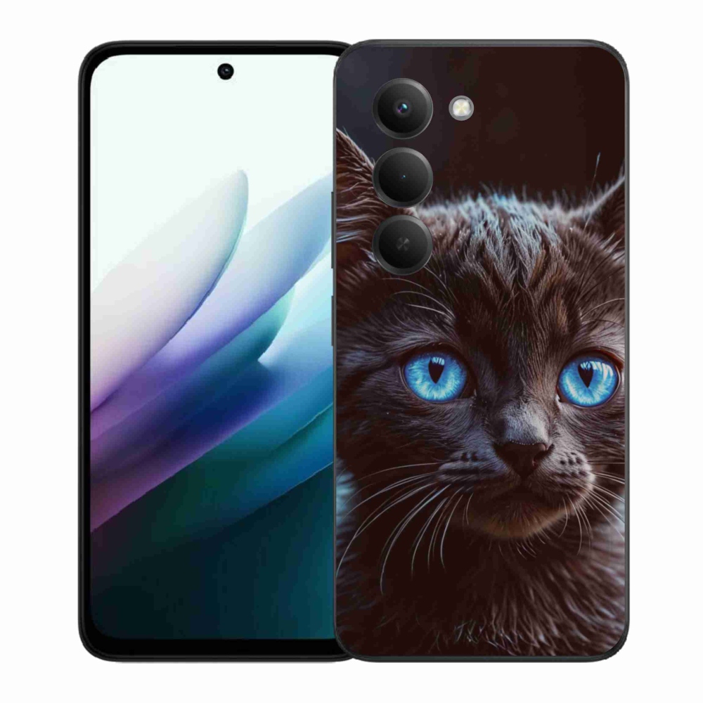 Gél borítás mmCase a Xiaomi Redmi 15 4G/5G 171mm - fekete cica 2