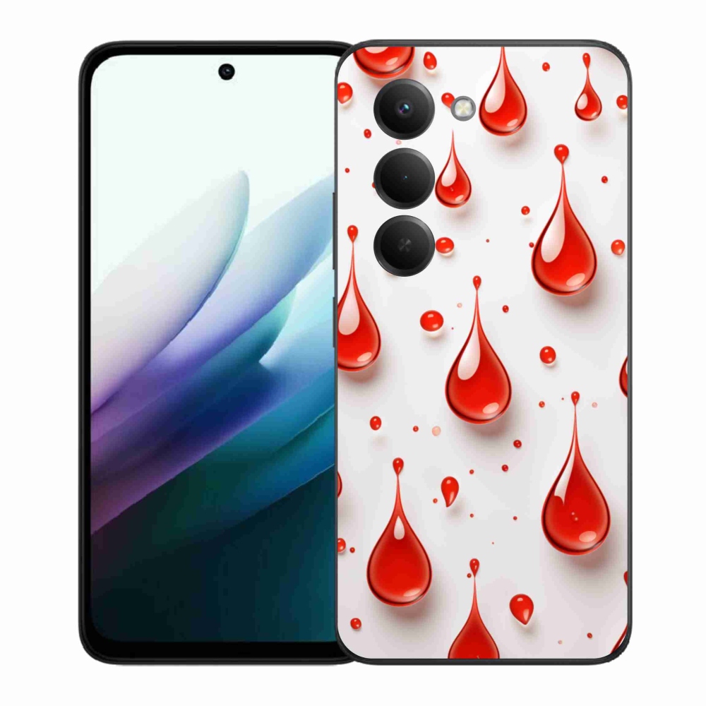 Gél borítás mmCase a Xiaomi Redmi 15 4G/5G 171mm - piros cseppek