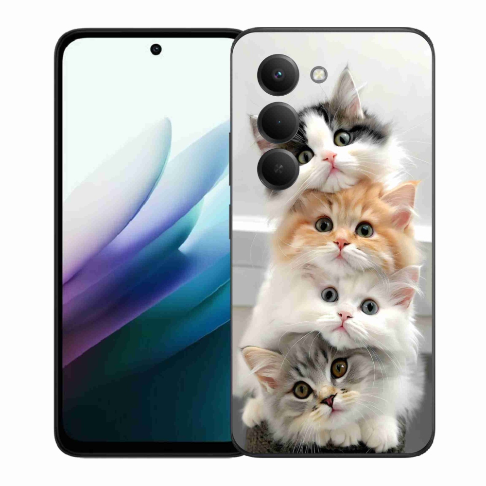 Gél borító mmCase a Xiaomi Redmi 15 4G/5G 171mm - macska csokorhoz