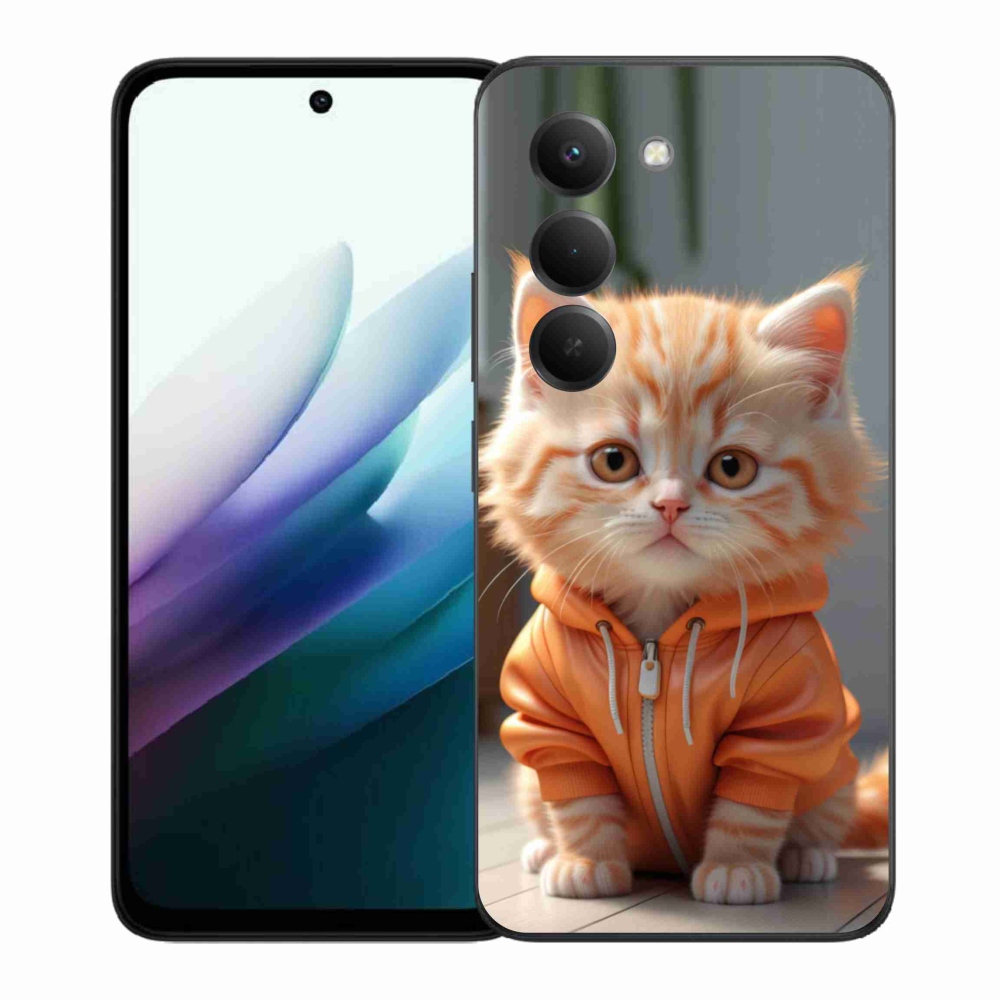 Gél borítás mmCase a Xiaomi Redmi 15 4G/5G 171mm számára - cica egy melegítőben