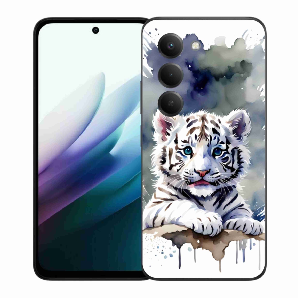 Gél borítás mmCase a Xiaomi Redmi 15 4G/5G 171mm - fehér tigriskölyökre