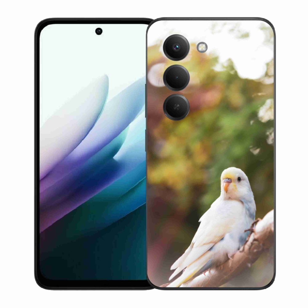 Gél borító mmCase a Xiaomi Redmi 15 4G/5G 171mm - papagáj andulka fehér