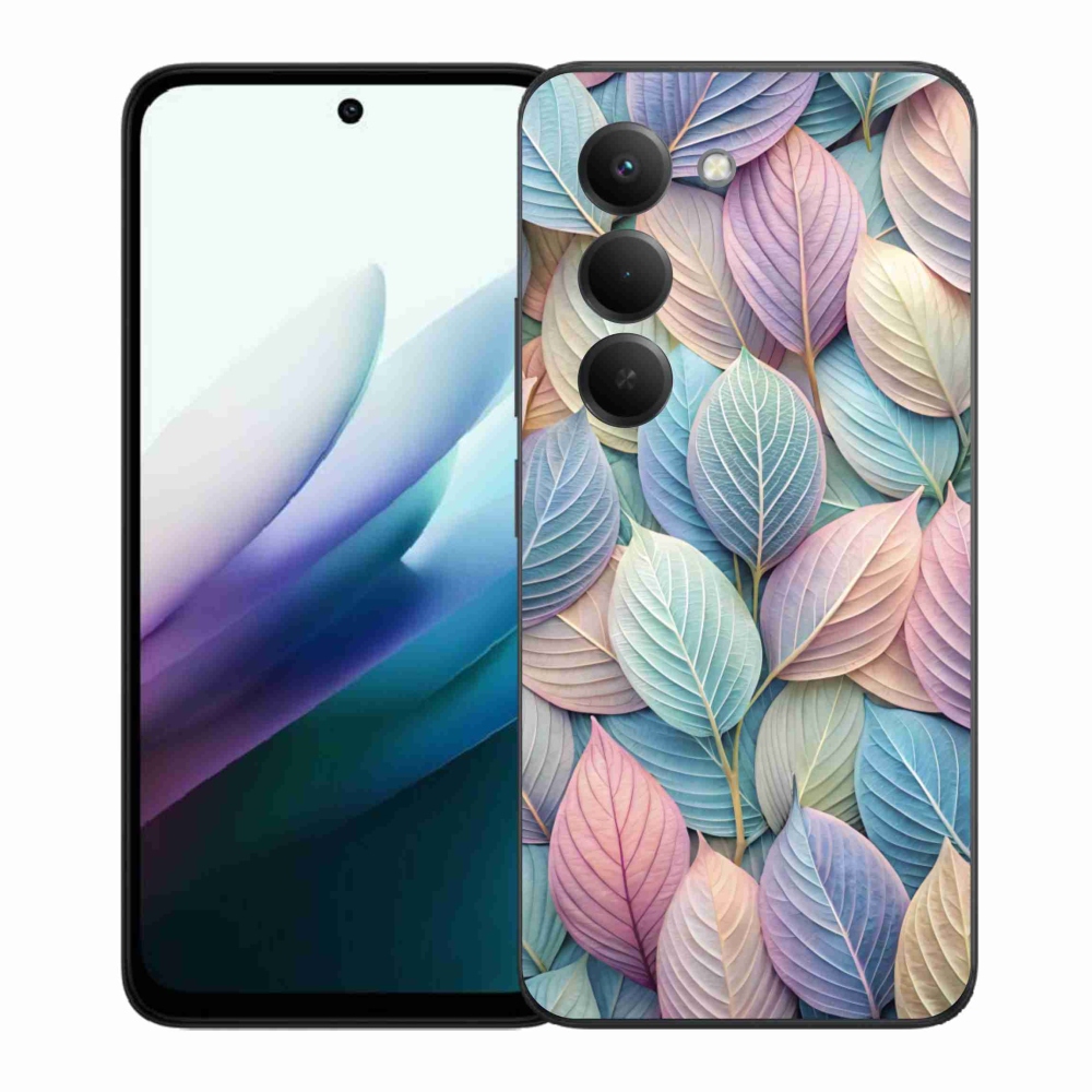 Gél borító mmCase a Xiaomi Redmi 15 4G/5G 171mm - pasztell levelek számára