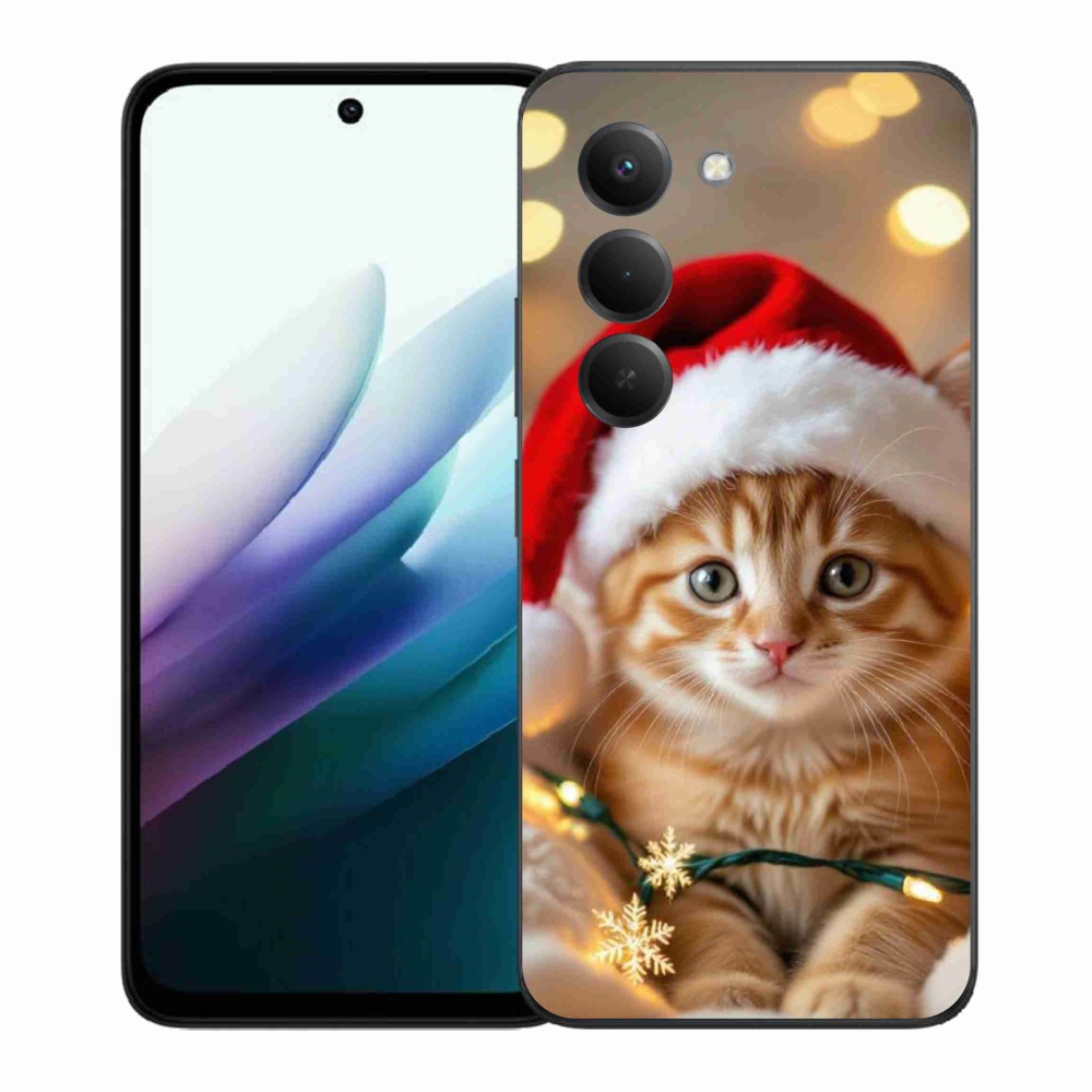 Gél borító mmCase a Xiaomi Redmi 15 4G/5G 171mm - Karácsonyi cica